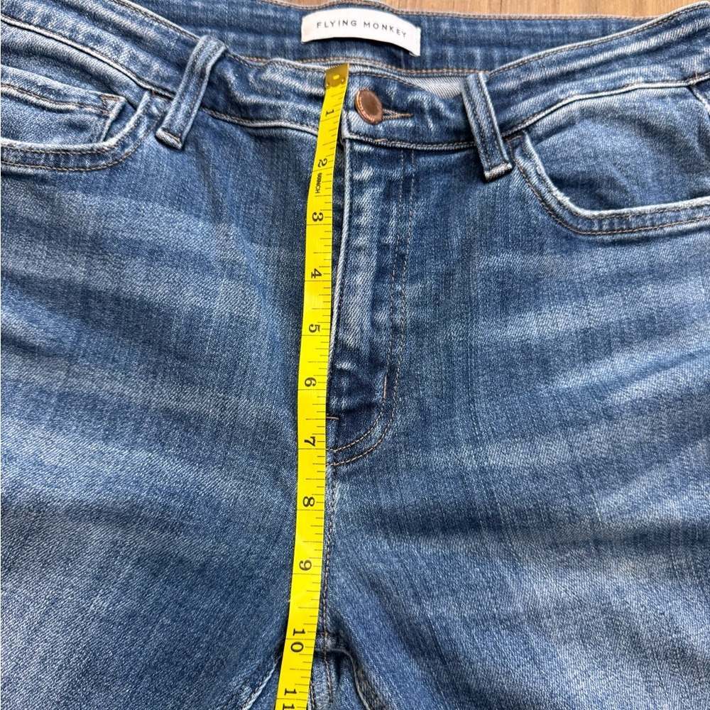 Flying Monkey Medium Blue Distressed Skinny Jeans, size 30 - Picture 5 of 13